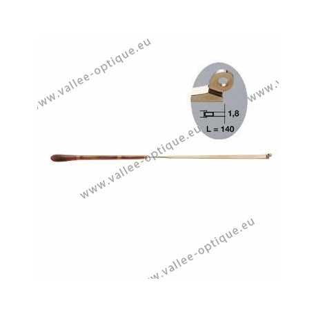 Monobloc temples in bronze - Gold - Tortoiseshell tips - Lug 1.8 mm