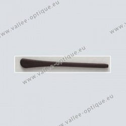 Soft silicone temple tips - brown