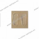 Stick-on nose pads 19 mm in silicone