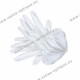 Gants blancs en microfibre - 28 cm