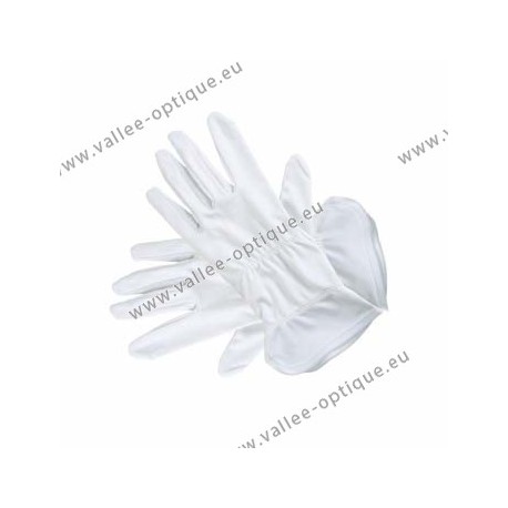 White microfiber gloves - 28 cm