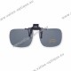 Polarized spring flip up glasses - plastic mechanism - medium size - grey