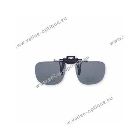 Polarized spring flip up glasses - plastic mechanism - small size - grey