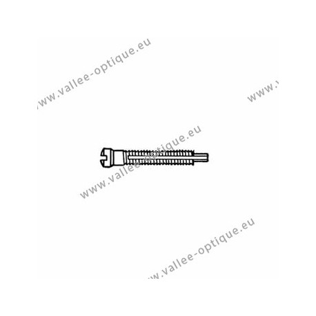 Screw with locking system by nylon thread 1.5 x 1.9 x 11 - white