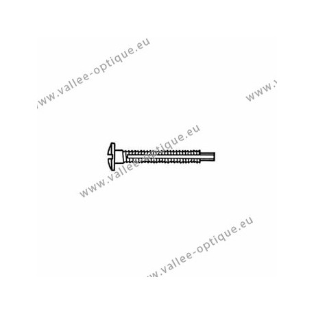 Screw with locking system by nylon thread 1.4 x 2.8 x 11 - white