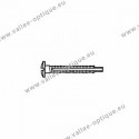 Screw with locking system by nylon thread 1.4 x 2.8 x 11 - white