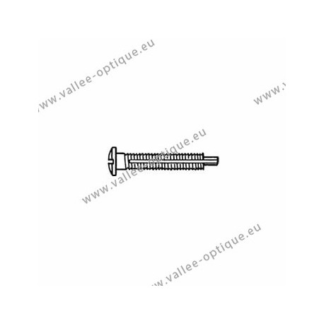 Screw with locking system by nylon thread 1.5 x 2.8 x 11 - white