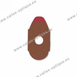 Lens edging pads for hard blocks - 17x30 mm