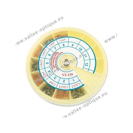 Assortiment de vis auto-centreuses en acier inoxydable