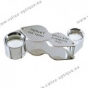 Double loupe pliante