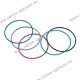 Rings for rimless and pierced mountings - red