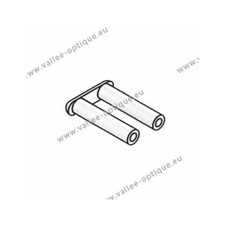 Plastic staple sockets - 7 mm - Plastic mounting - 25 pieces