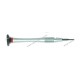 Screwdriver with chrome plated ergonomic handle and Ø 2.0 mm cross blade