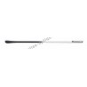 Branches en maillechort - Nickel - Embouts noirs - Tenon 1,4 mm