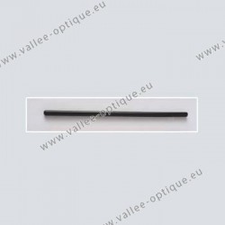 Acetate cylindrical temple tips - black