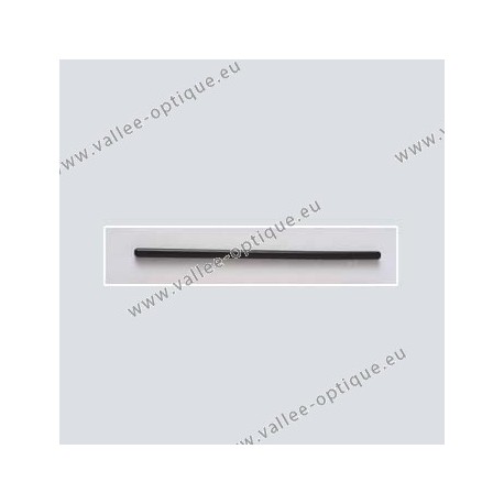 Acetate cylindrical temple tips - black