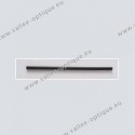 Acetate cylindrical temple tips - black