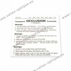 Occlusion foil 0.0 (opaque) - 3 pieces