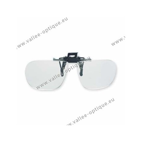 Spring flip up glasses - large model - AC lenses + 1.0