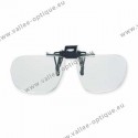 Spring flip up glasses - large model - AC lenses + 1.0