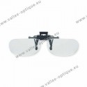 Spring flip up glasses - half frame model - AC lenses + 1.0