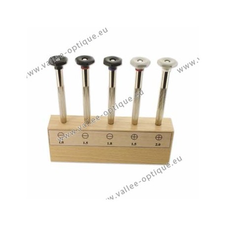 Set of screwdrivers with large plastic head