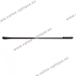 Nickel silver temples - Gun - Black tips - Lug 1.0 mm