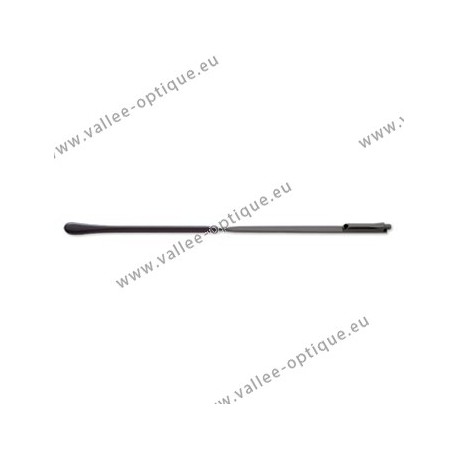 Branches en maillechort - Gun - Embouts noirs - Tenon 1,0 mm