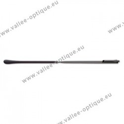 Nickel silver temples - Gun - Black tips - Lug 1.2 mm