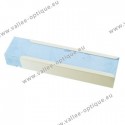 Blue polishing compound in metal sleeve