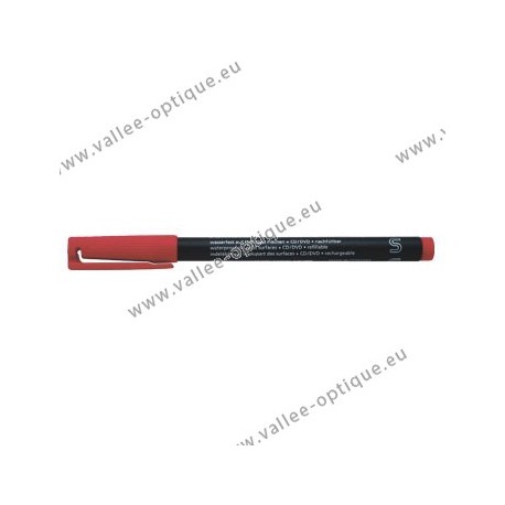 Crayon feutre permanent Lumocolor rouge fin