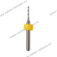 Tungsten carbide twist drill bits Ø 0.8 mm