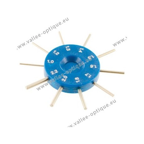 Gauge for measuring the drilling diameters