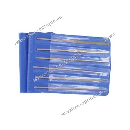 Set of 6 needle files