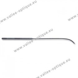 Bent flat needle file