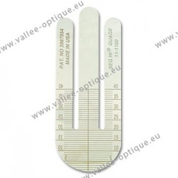 Ruler for measuring heights of bifocal segments