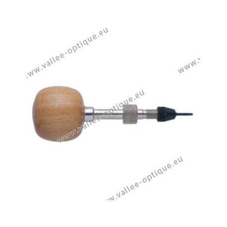 Screwdriver with oversized wood ball handle