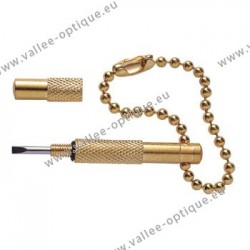 Pocket screwdriver - gold plated