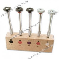 Set of screwdrivers with chrome plated ergonomic handle