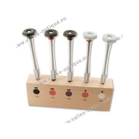 Set of screwdrivers with chrome plated ergonomic handle