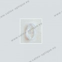 Solid screw on nose pads 12 mm - ultra thin - oval - 10 pairs