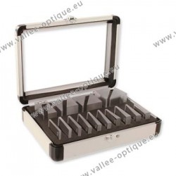 Set of prisms in aluminium case