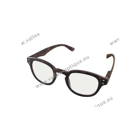 Magnifying glasses, protection against blue light, dark tortoise, +2.0