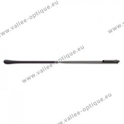 Branches en maillechort - Gun - Embouts noirs - Tenon 1.4 mm