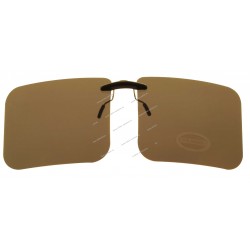 Sun clips with mini mechanism - Brown - Big size