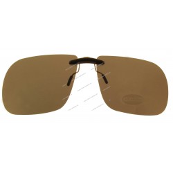 Sun clips with mini mechanism - brown - Medium size