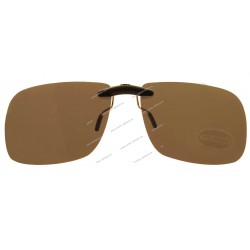 Sun clips with mini mechanism, small size, brown