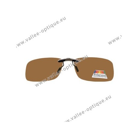 Sun clips with mini mechanism - brown- Medium