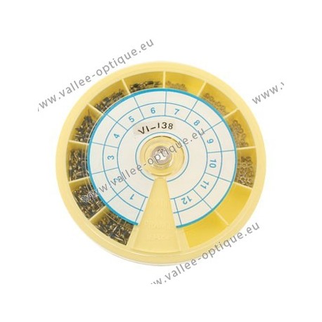 Assortiment de vis auto-centreuses avec enduction plastique de la tige - blanc