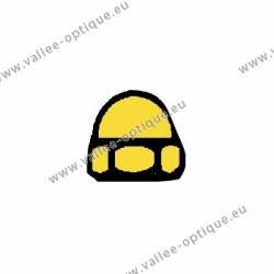 Ecrous maillechort hexagonaux borgnes 1.4x2.5x2.6 - doré